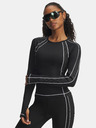 Under Armour Dámske tričko Under Armour UA ColdGear Textured Crew-BLK