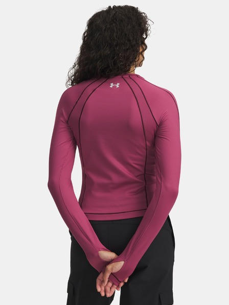 Under Armour Dámske tričko Under Armour UA ColdGear Textured Crew-RED