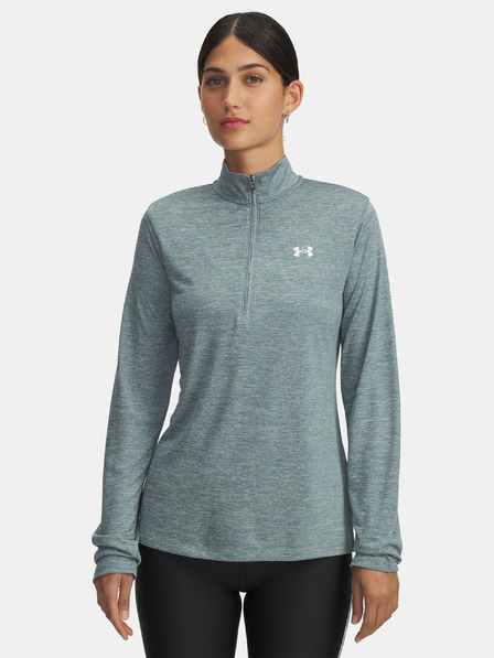 Under Armour Dámske tričko Under Armour Tech 1/2 Zip- Twist-BLU