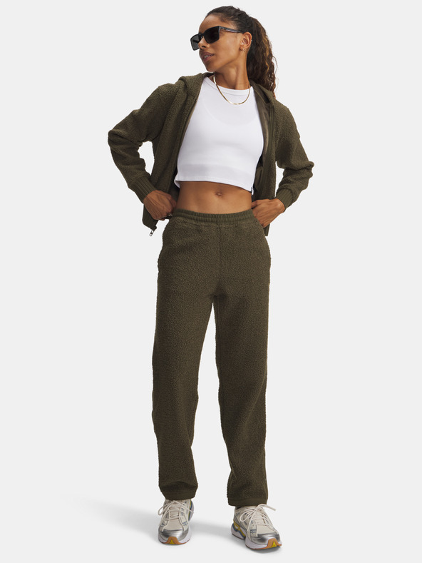 Under Armour Dámske športové nohavice Under Armour UA High Pile Fleece Pants-GRN