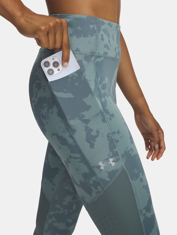 Under Armour Dámske legíny Under Armour UA Launch Ankle Print Tights-BLU