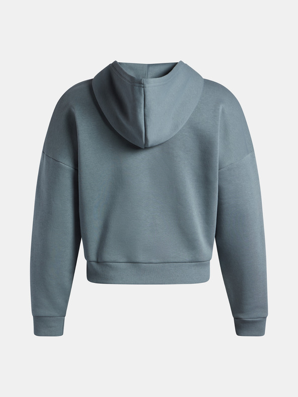 Under Armour Dámska mikina Under Armour Rival Flc Piped HZ Hoodie-BLU