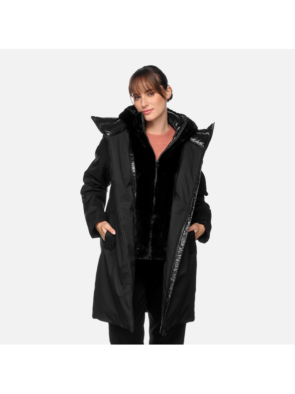 Geox Čierna dámska bunda Geox Desya