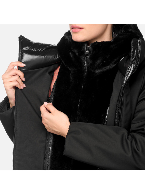 Geox Čierna dámska bunda Geox Desya