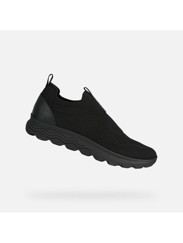 Geox Čierne pánske tenisky Geox Spherica