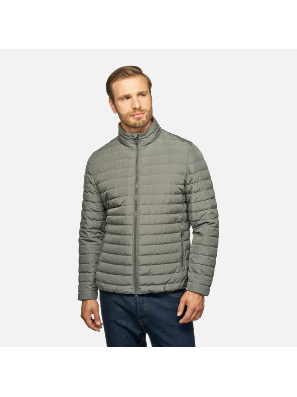 Geox Khaki pánska páperová bunda Geox Warrens