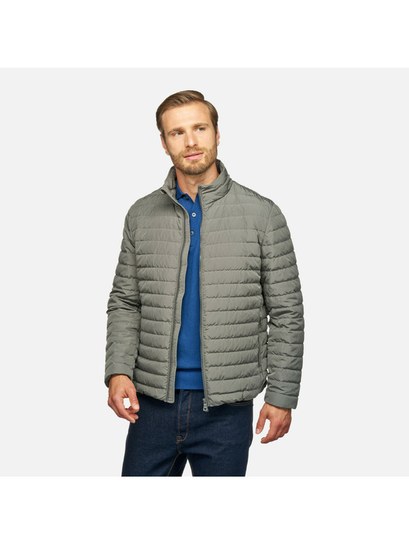 Geox Khaki pánska páperová bunda Geox Warrens