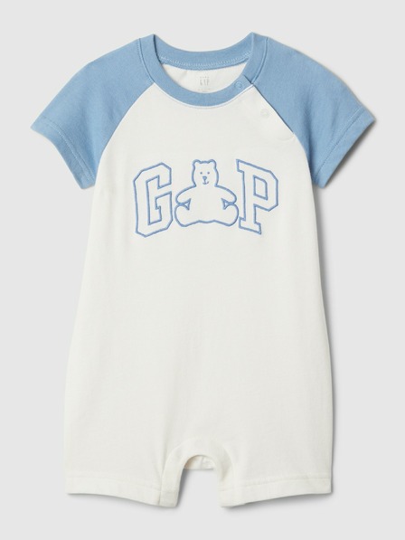 GAP Baby krátky overal s logom GAP