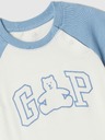 GAP Baby krátky overal s logom GAP