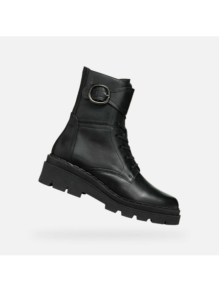 Geox Čierne dámske členkové topánky Geox Felleny