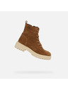 Geox Hnedé dámske členkové topánky Geox Iridea