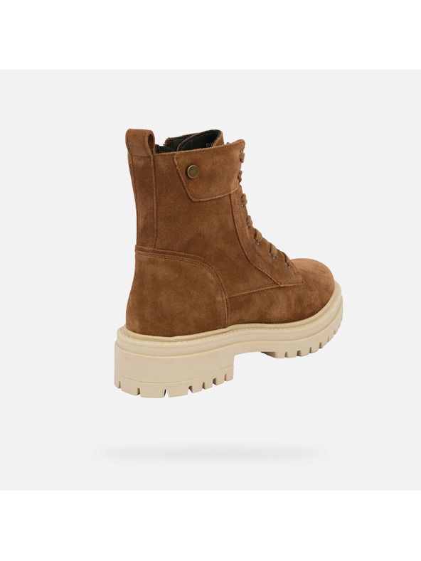 Geox Hnedé dámske členkové topánky Geox Iridea