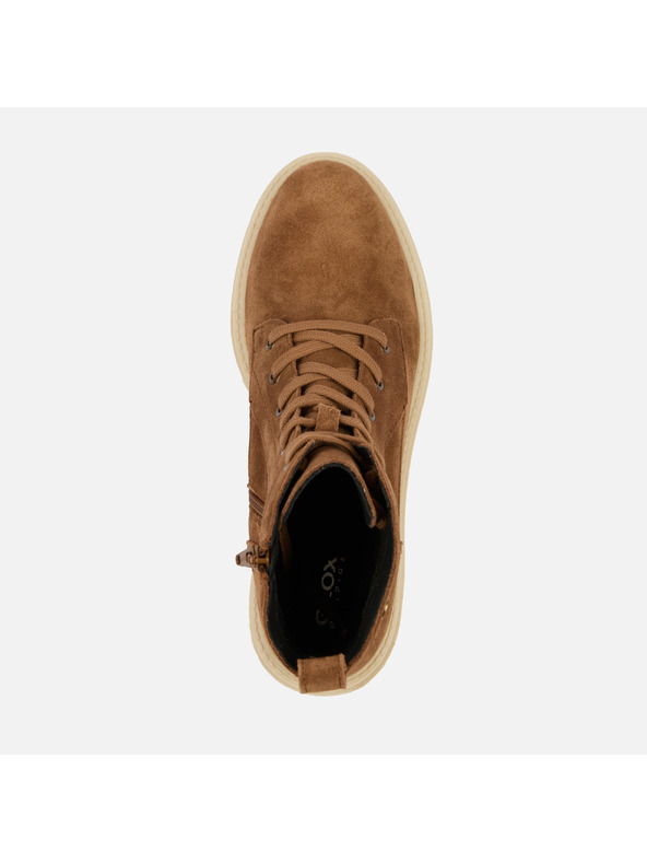 Geox Hnedé dámske členkové topánky Geox Iridea