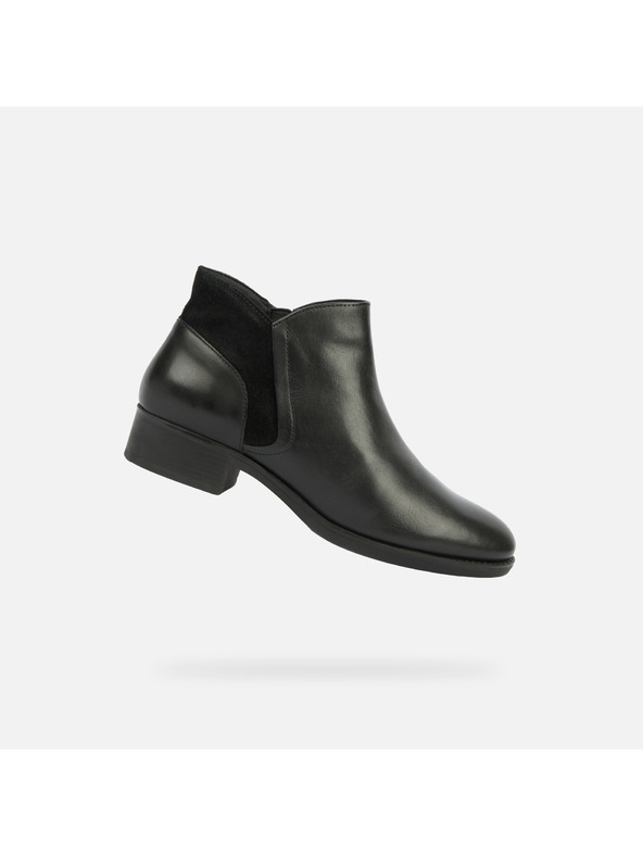 Geox Čierne dámske členkové topánky Geox Felicity