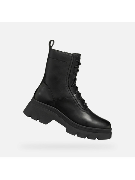 Geox Čierne dámske členkové topánky Geox Pluette