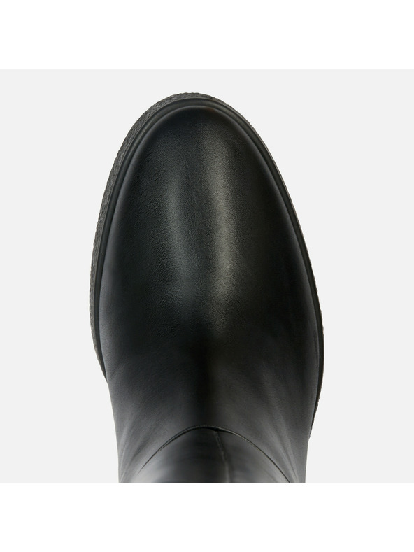 Geox Čierne dámske čižmy Geox Wedge