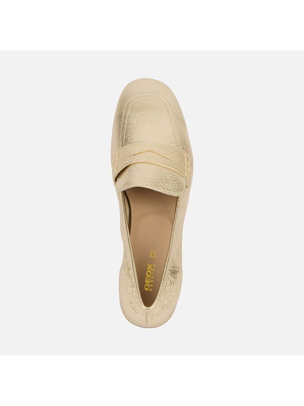 Geox Zlaté dámske mokasíny Geox Dhyalma
