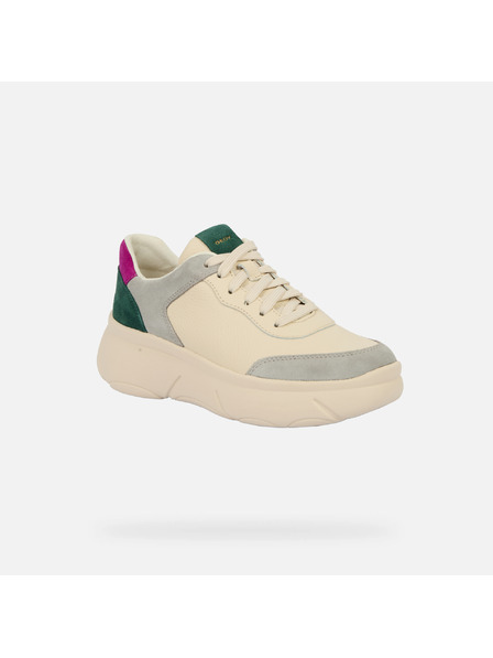 Geox Krémové dámske tenisky Geox Nebula 2.0 X