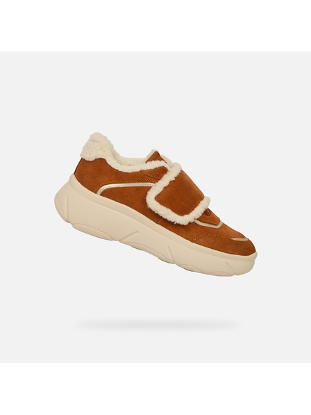 Geox Hnedé dámske tenisky Geox Nebula 2.0 X