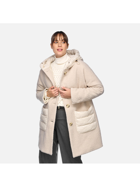 Geox Krémová dámska bunda Geox Calithe