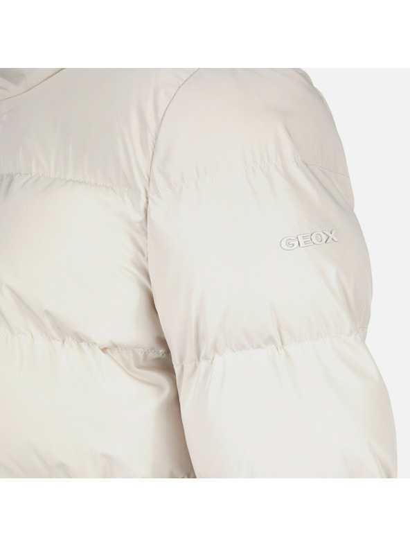 Geox Krémová dámska páperová bunda Geox Vilde