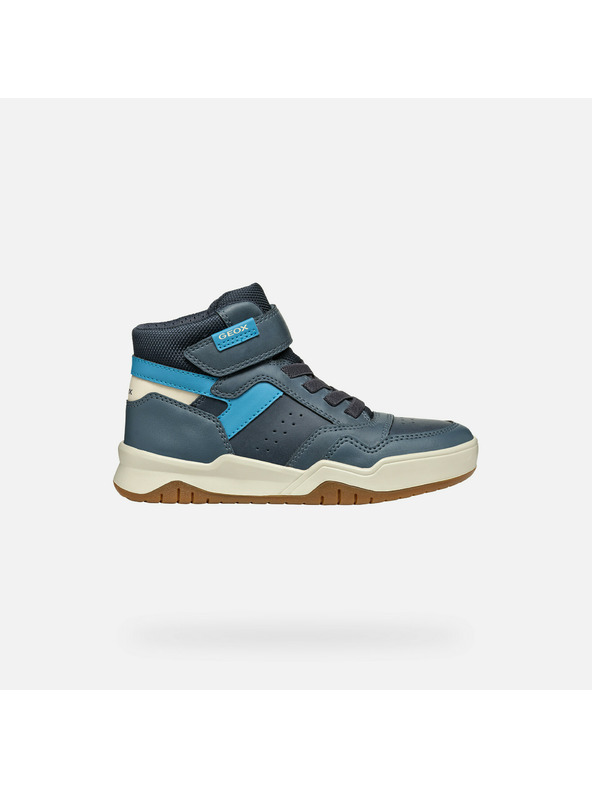 Geox Tmavo modrá chlapčenská členkové topánky Geox Perth Boy