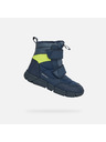 Geox Tmavo modrá chlapčenská zimná obuv Geox Flexyper Boy B ABX