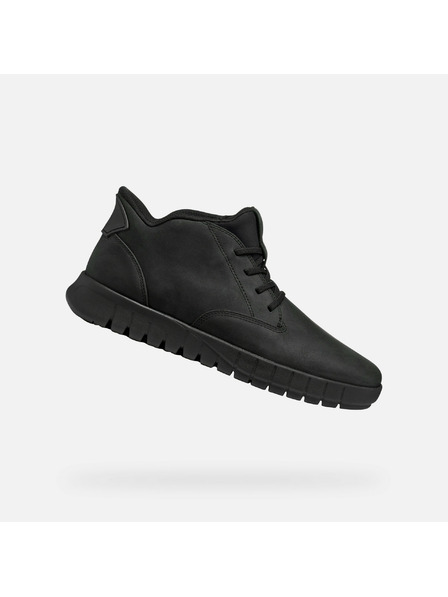 Geox Čierna pánska členkové topánky Geox Flextride Plus