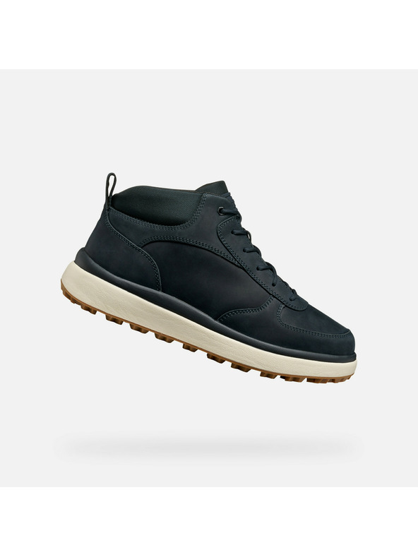 Geox Tmavo modrá pánska členkové topánky Geox Granito + Grip