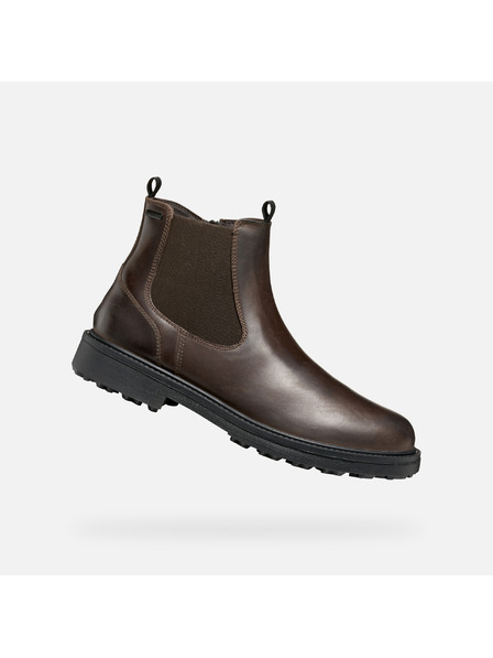 Geox Hnedá pánska členkové topánky Geox Lagorai + Grip B A