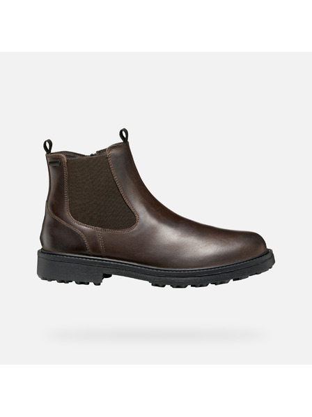 Geox Hnedá pánska členkové topánky Geox Lagorai + Grip B A