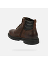 Geox Tmavo hnedá pánska členkové topánky Geox Andalo