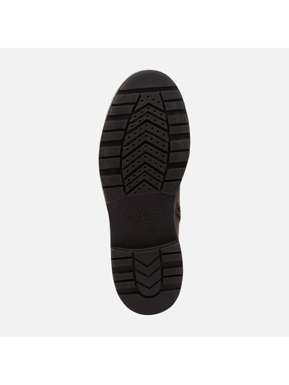 Geox Tmavo hnedá pánska členkové topánky Geox Andalo