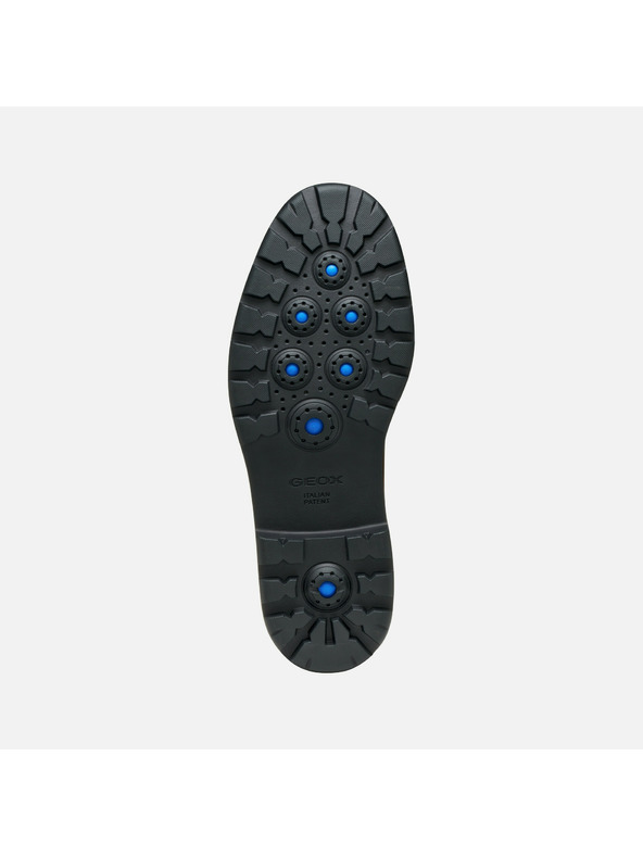 Geox Tmavo hnedé pánske členkové topánky Geox Spherica EC7
