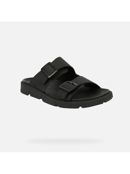 Geox Čierne pánske sandále Geox Xand 2S
