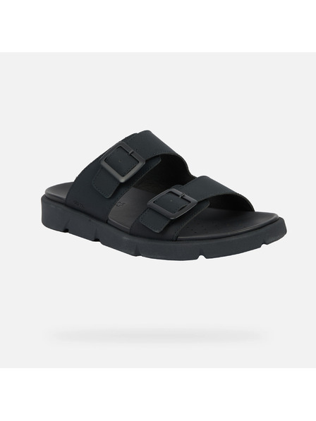 Geox Čierne pánske sandále Geox Xand 2S