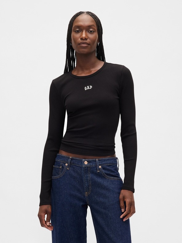 GAP Rebrované tričko s logom GAP