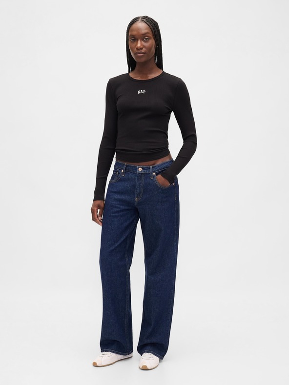 GAP Rebrované tričko s logom GAP