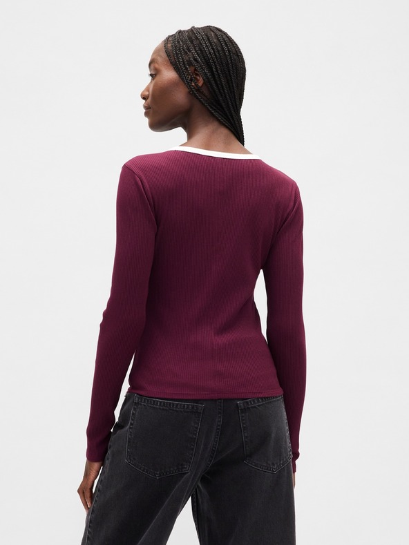 GAP Rebrované tričko s logom GAP