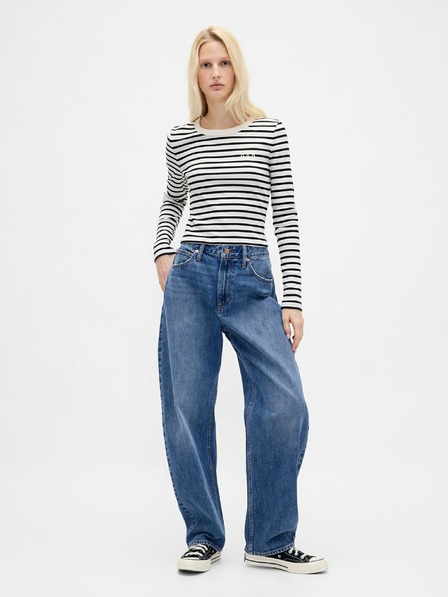 GAP Rebrované crop tričko GAP