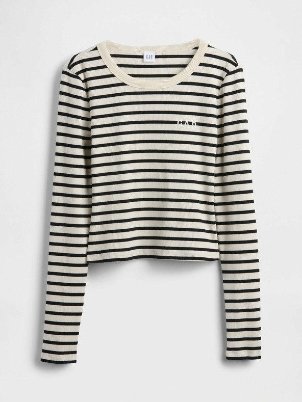 GAP Rebrované crop tričko GAP