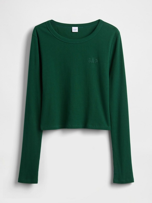 GAP Rebrované crop tričko GAP