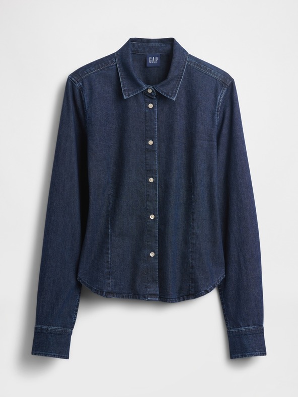 GAP Džínsová crop košeľa GAP