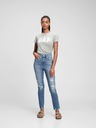 GAP Džínsy slim High Rise Destructed Vintage GAP