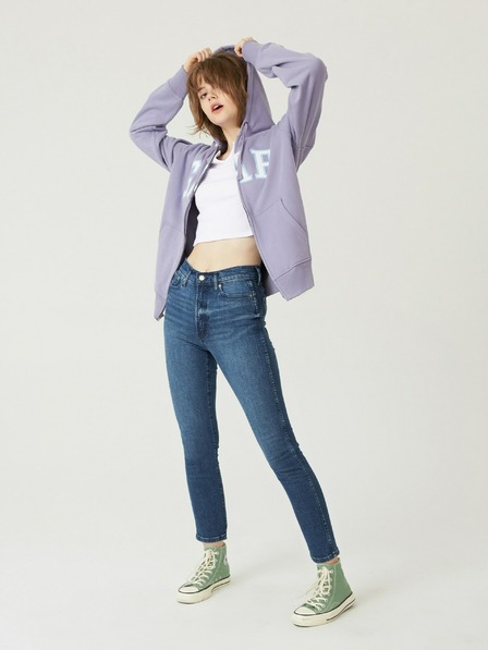 GAP Džínsy slim High Rise Vintage Washwell GAP