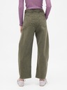 GAP Nohavice Mid Rise Twill Barrel GAP