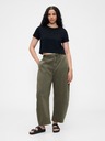 GAP Nohavice Mid Rise Twill Barrel GAP