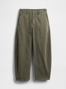 GAP Nohavice Mid Rise Twill Barrel GAP