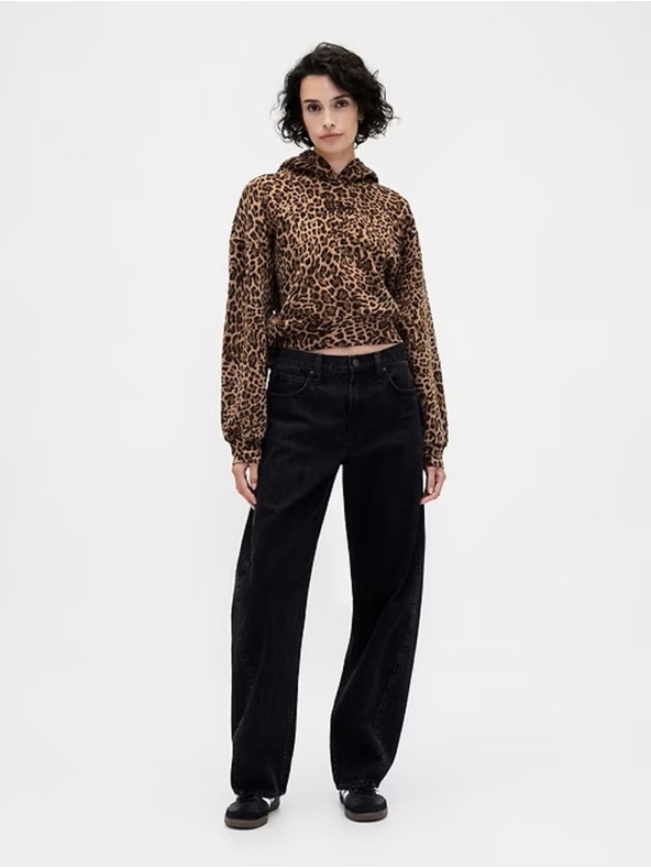 GAP Mikina s kapucňou Logo Cropped GAP