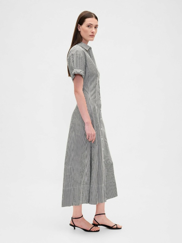 GAP Košeľové popelínové midi šaty GAP